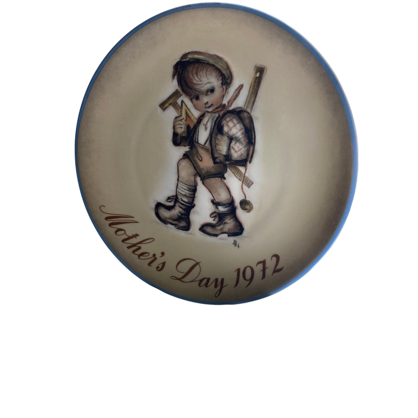 1972 Mother's Day plate bi sister Berta Hummel West Germany