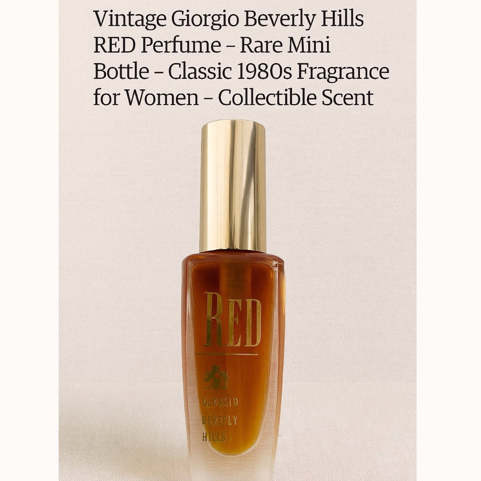 Vintage Gorgio Beverly hills RED Perfume rare mini bottle Classic 1980 scent