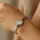 Working Vintage Bulova watch silver expansion band Engraved back classic style