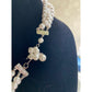 Vintage Multi-strand Faux Peral Necklace, elegant Costume jewelry