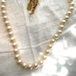 Vintage Kissaka Faux Peral Necklace 18-inch Gold Clasp Chocker Bridal or Evening