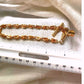 Vintage Gold chain Bracelet with knight Chess Piece charm retro toggle clasp
