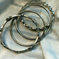 silver tone Bangle Bracelet set Vintage Mixed styles Stackable Jewerly