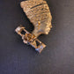 Brooch VTG gold tone Egyptian queen Nefertiti brooch pin