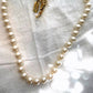 Vintage Kissaka Faux Peral Necklace 18-inch Gold Clasp Chocker Bridal or Evening
