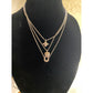 Brighton Silver 3 Strand Horsehoe Heart cross Necklace