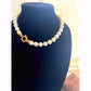 Vintage Peral Necklace with Gold Spring Ring Clasp 18-inch single strand Faux