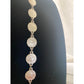 Vinatge Coin Medallion chain Necklace Silver tone curb link and embossed coin