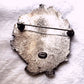 Anique silver Art Nouveau Lady Brooch Vintage Repousse Cameo pin