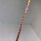 Joan Rivers Pink swarovski crystal Tennis bracelet women’s gold tone rhinestones