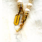 Vintage Kissaka Faux Peral Necklace 18-inch Gold Clasp Chocker Bridal or Evening