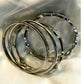 silver tone Bangle Bracelet set Vintage Mixed styles Stackable Jewerly