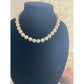 Elegant Vintage white Faux Peral necklace with Gold Clasp