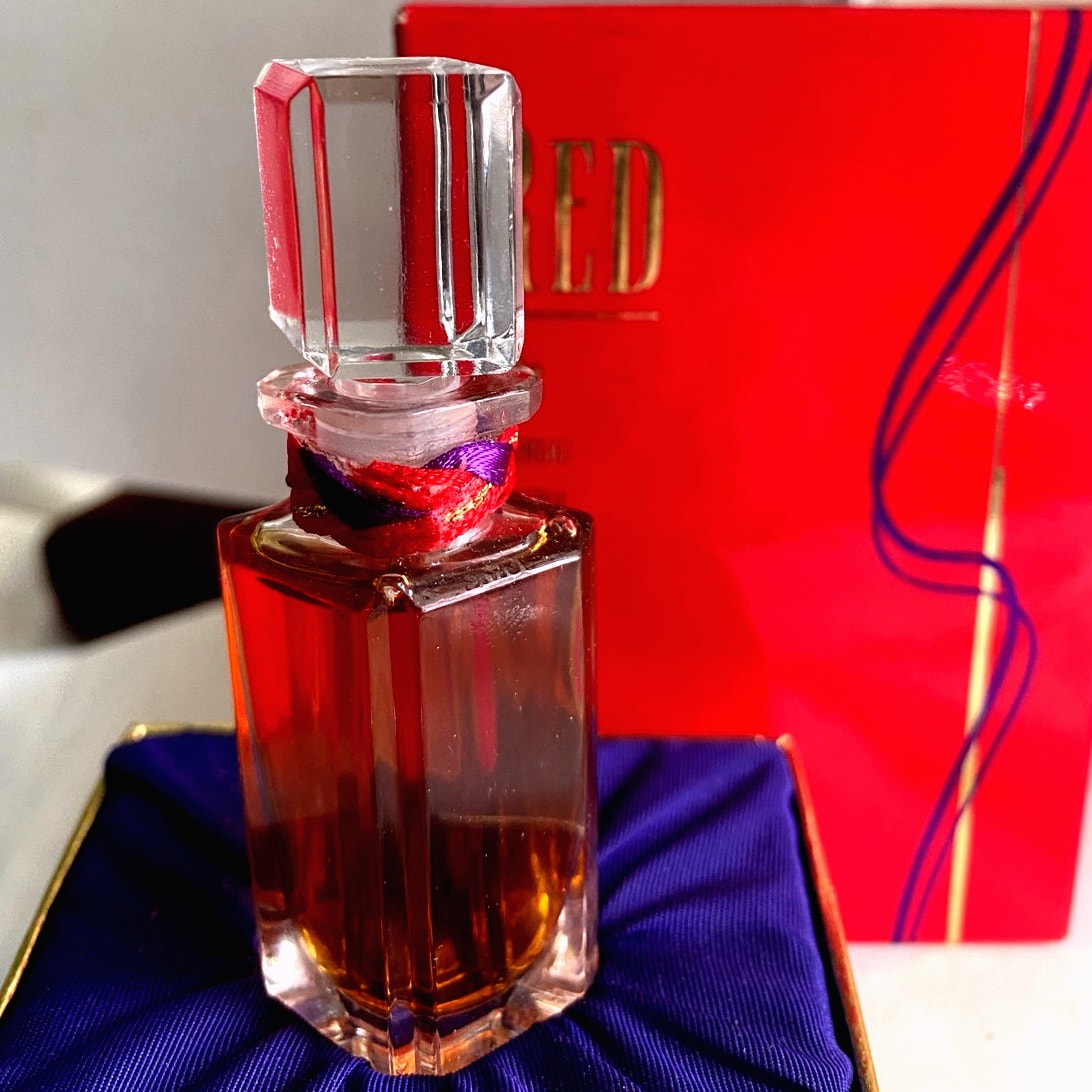 Vintage Giorgio Beverly Hills RED Perfume 7.5 ml rare mini crystal bottle