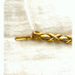 Vintage Style 24K gold Plated Woven Chain Bracelet Classic statement jewelry