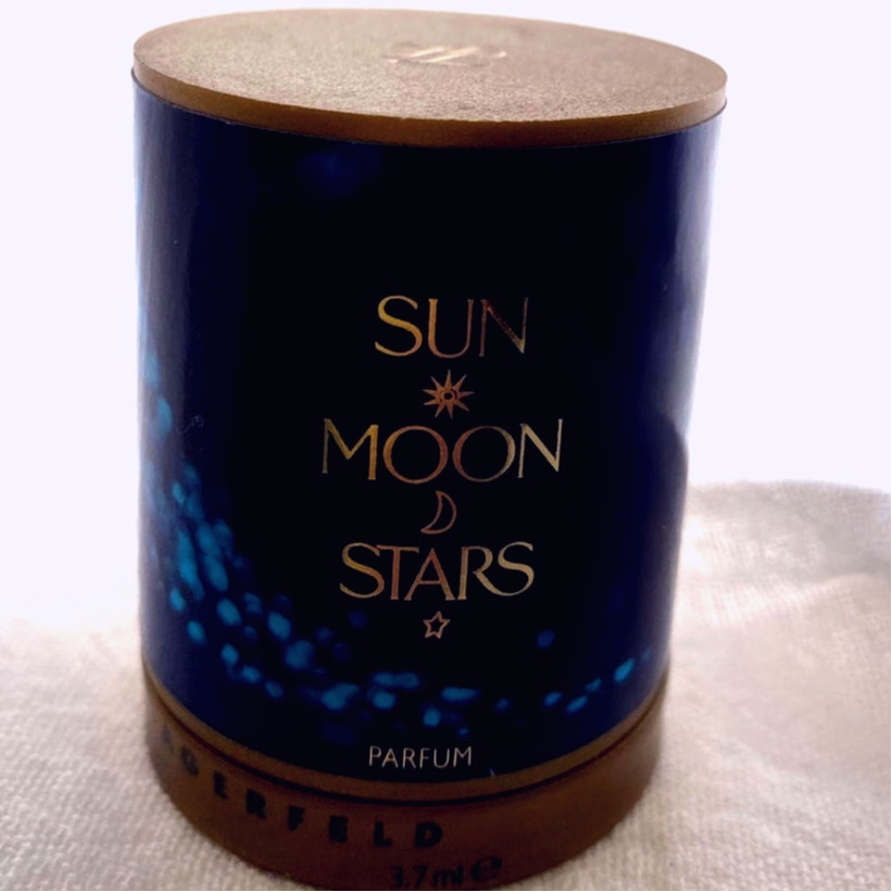 Vintage carl Lagerfeld sun moon stars mini perfume Original box Collectable