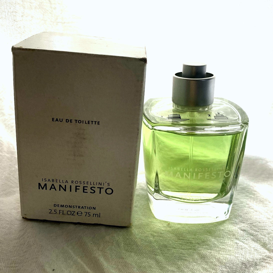 Isabella Rossellini Manifesto Perfume 75 ml Eau de toilette rare bottle