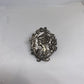 Art Nouveau Victorian Lady Cameo Pewter Brooch Pin