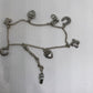 Brighton charm braclet sliver in tone hearts and hotshot cross, 7”