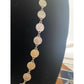Vinatge Coin Medallion chain Necklace Silver tone curb link and embossed coin