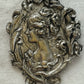 Anique silver Art Nouveau Lady Brooch Vintage Repousse Cameo pin