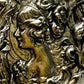 Anique silver Art Nouveau Lady Brooch Vintage Repousse Cameo pin