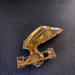 Brooch VTG gold tone Egyptian queen Nefertiti brooch pin