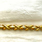 Vintage Style 24K gold Plated Woven Chain Bracelet Classic statement jewelry