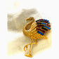 Vintage Gorgio Flamingo brooch, vintage Rhinestone pin