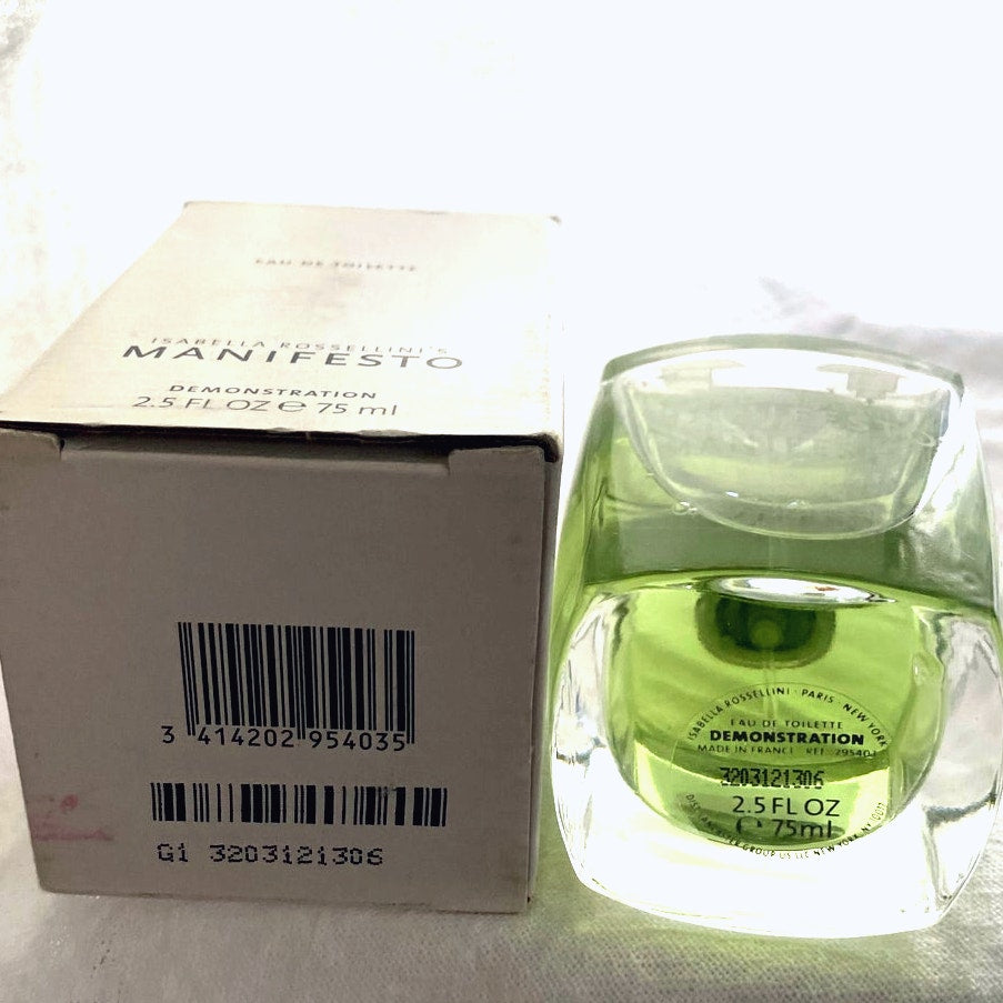 Isabella Rossellini Manifesto Perfume 75 ml Eau de toilette rare bottle
