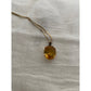 Gold Citrine Pendent Necklace November Birthstone Jewerly gift