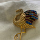 Vintage Gorgio Flamingo brooch, vintage Rhinestone pin