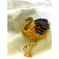 Vintage Gorgio Flamingo brooch, vintage Rhinestone pin