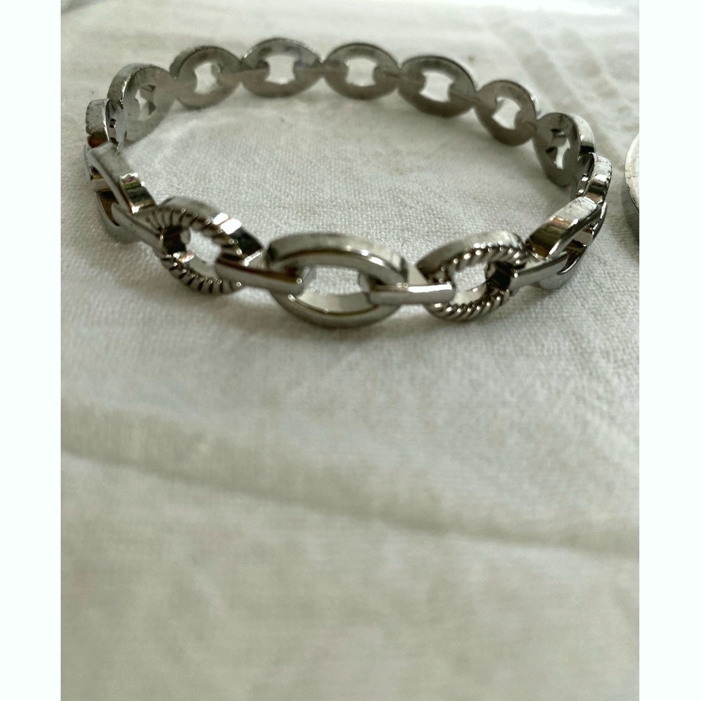 silver tone Bangle Bracelet set Vintage Mixed styles Stackable Jewerly