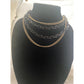 Chunky Black and Gold chain statement Necklace layered Vtg style Punk chocker