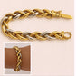 Vintage Style 24K gold Plated Woven Chain Bracelet Classic statement jewelry