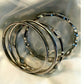 silver tone Bangle Bracelet set Vintage Mixed styles Stackable Jewerly