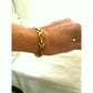 Vintage Style 24K gold Plated Woven Chain Bracelet Classic statement jewelry