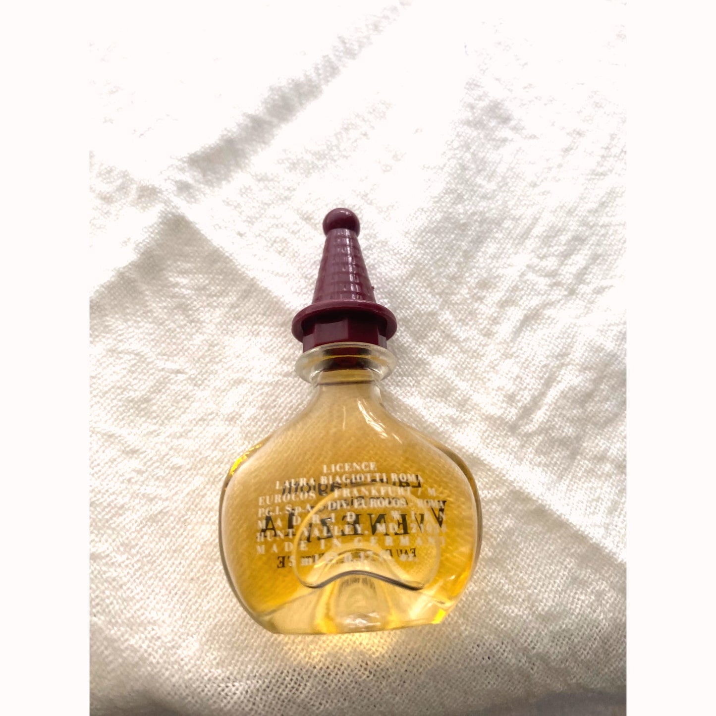 Vintage Laura Biagiotti VENEZIA Collectable mini bottle of Eau de Toilette 5ml