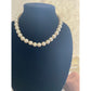 Elegant Vintage white Faux Peral necklace with Gold Clasp