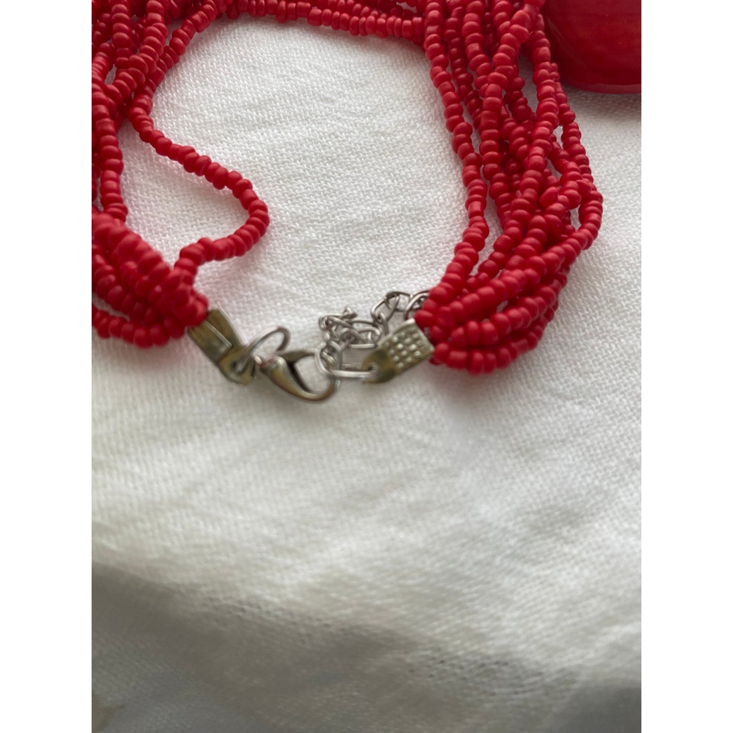 Genuine Salmon red Coral necklace hand knotted Beads and natural coral stones