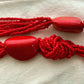 Genuine Salmon red Coral necklace hand knotted Beads and natural coral stones