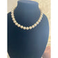 Elegant Vintage white Faux Peral necklace with Gold Clasp