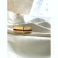 Vintage Yellow Gold-Plated Cuff links with red garnet inlay Classic mens Gift for him